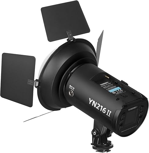 Miniatura 5 de YONGNUO YN216II Luz de video profesional portátil de 24 W con temperatura de color ajustable 2700k-8000k y 4 placas de color