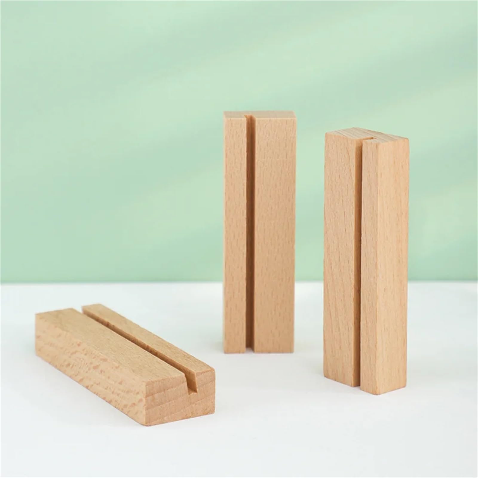 Tischkartenhalter aus Holz, mit Schlitzen für Karten, Fotos, 4 mm, 15 Stück