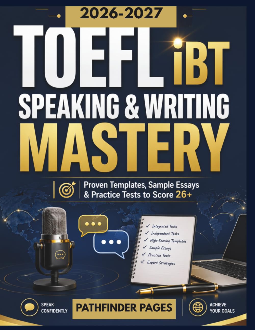 TOEFL iBT Speaking & Writing Mastery: Proven Templates, Sample Essays & Practice Tests to Score 26+