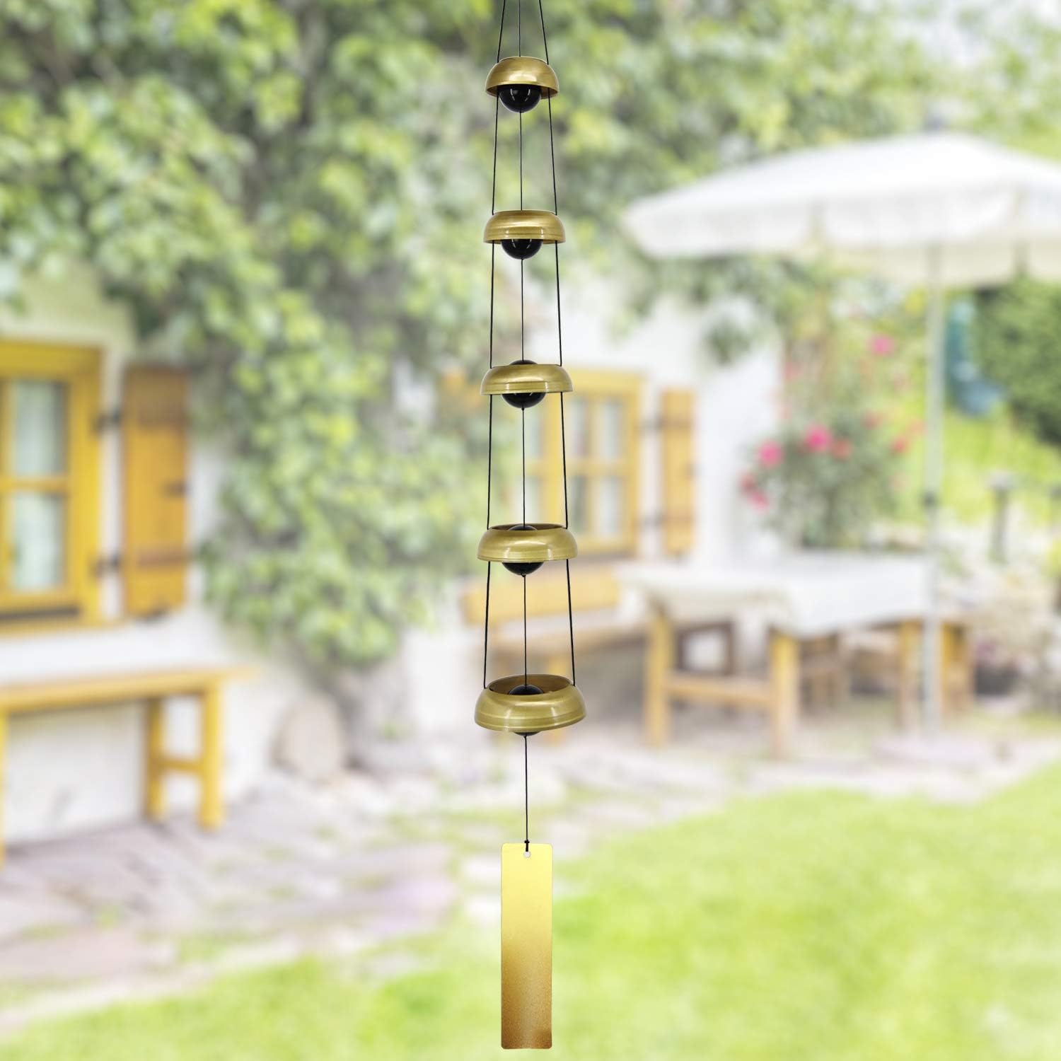 Copper Wind Chimes, Temple Wind Chime,Feng Shui Wind Chimes for Home Yard Outdoor Decoration - Image 6