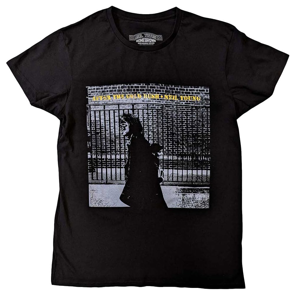 Rock Off officially licensed products Neil Young After The Gold Rush Embellished T Shirt L