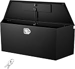VEVOR Trailer Tongue Box, Carbon Steel Tongue Box Tool Chest, Heavy Duty Trailer Box Storage with Lock and Keys, Utility Trailer Tongue Tool Box for Pickup Truck Bed, RV Trailer, 36"x12"x12"