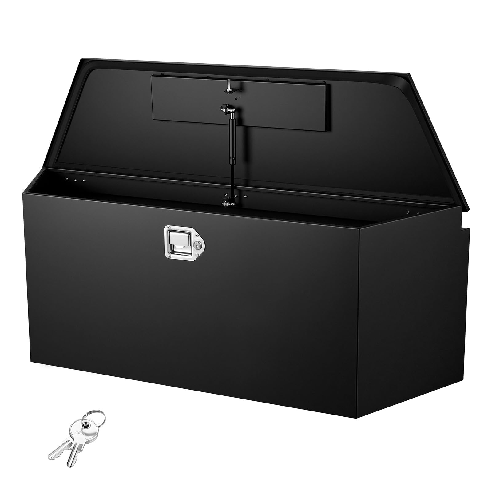 VEVOR Trailer Tongue Box, Heavy Duty Trailer Tongue Tool Box Storage Organizer with Lock &amp; Keys, Utility Tool Chest for Pickup Truck Bed, RV, SUV, Off-Road Vehicle, Steel, 49" x 13.9" x 18.5"
