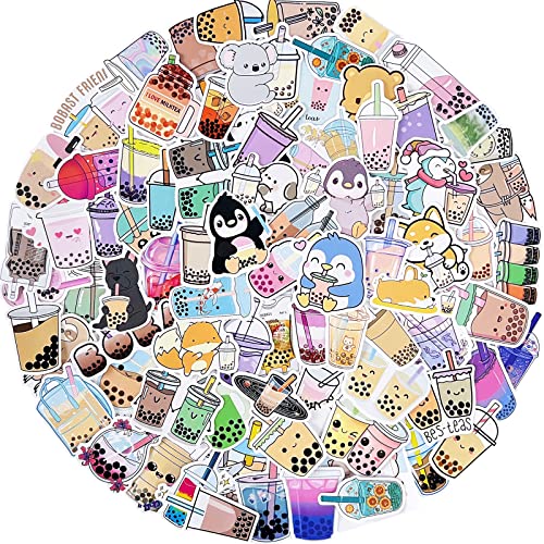 Aowplc 200 Pcs Cute Boba Stickers For Water Bottles Kawaii Boba Stuff For Kids Teens #TOP1