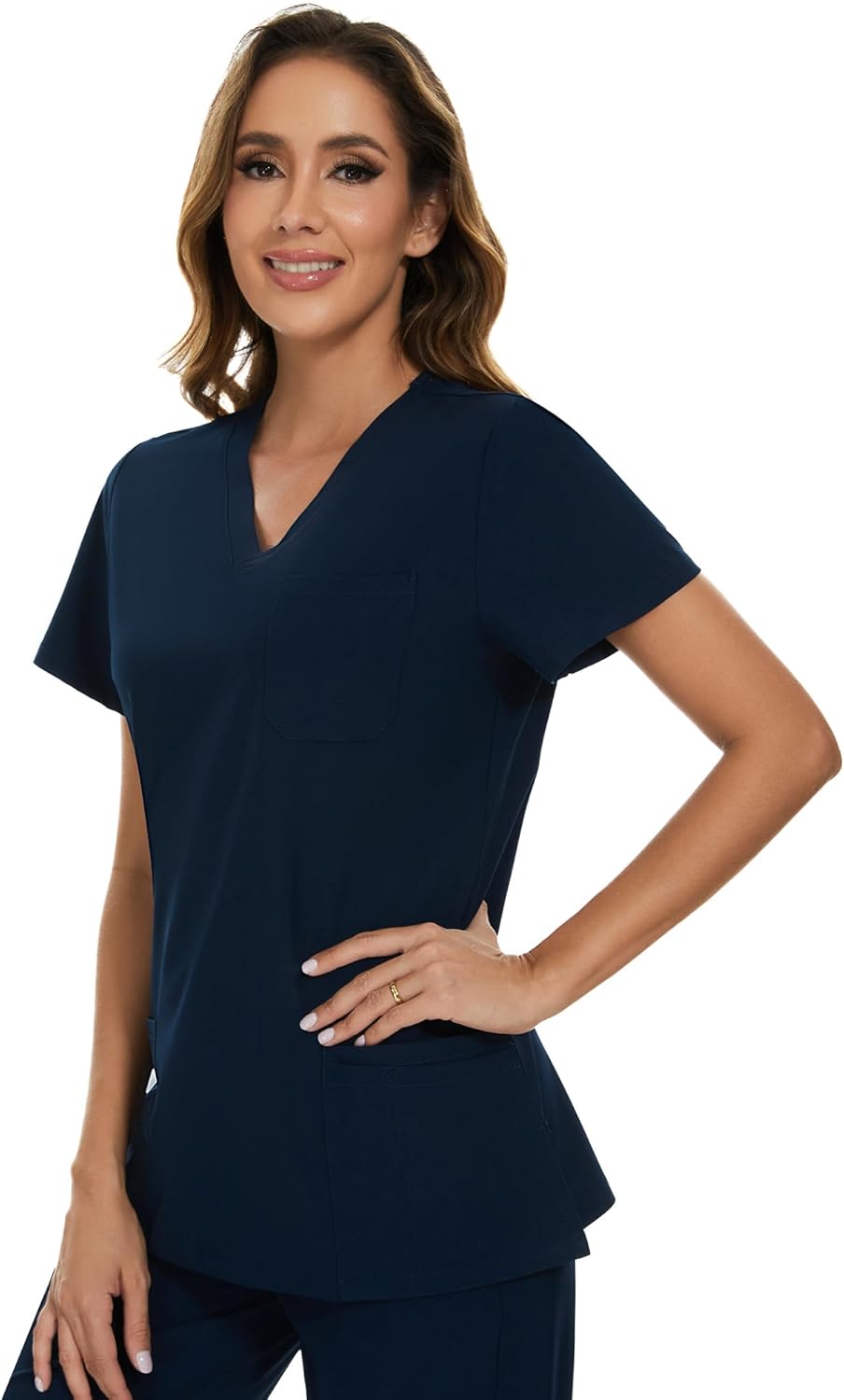 COZYFIT Scrubs for Women Set - Stretch V-Neck Scrub Top & Jogger Pant with 8 Pockets COZY SCRUBS - Image 4
