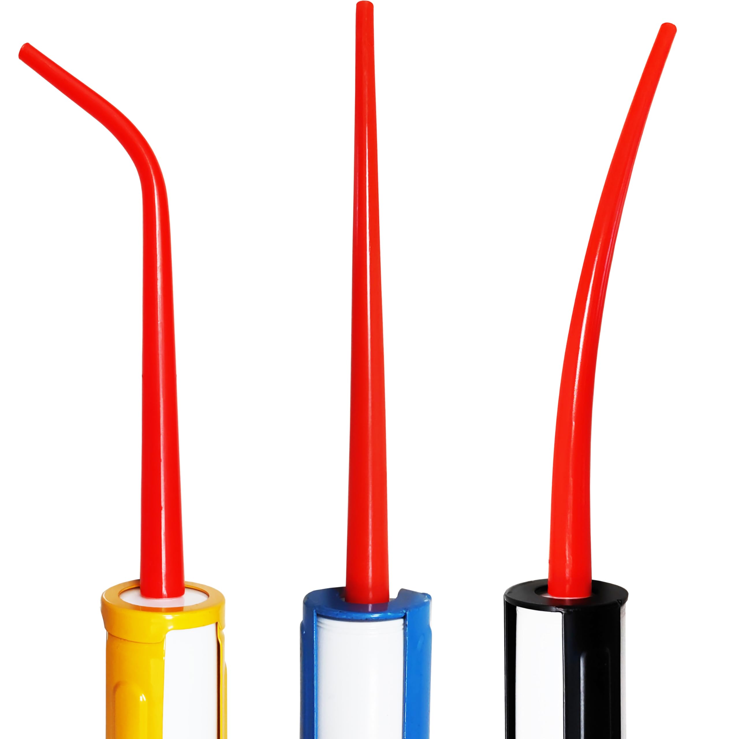 Anzhuo Caulking Nozzle Of Caulking Gun, Curved Caulking Nozzle Applicator, Replacement Extension Tool Used In Construction (3 Pieces-1, One Straight Two Bend)