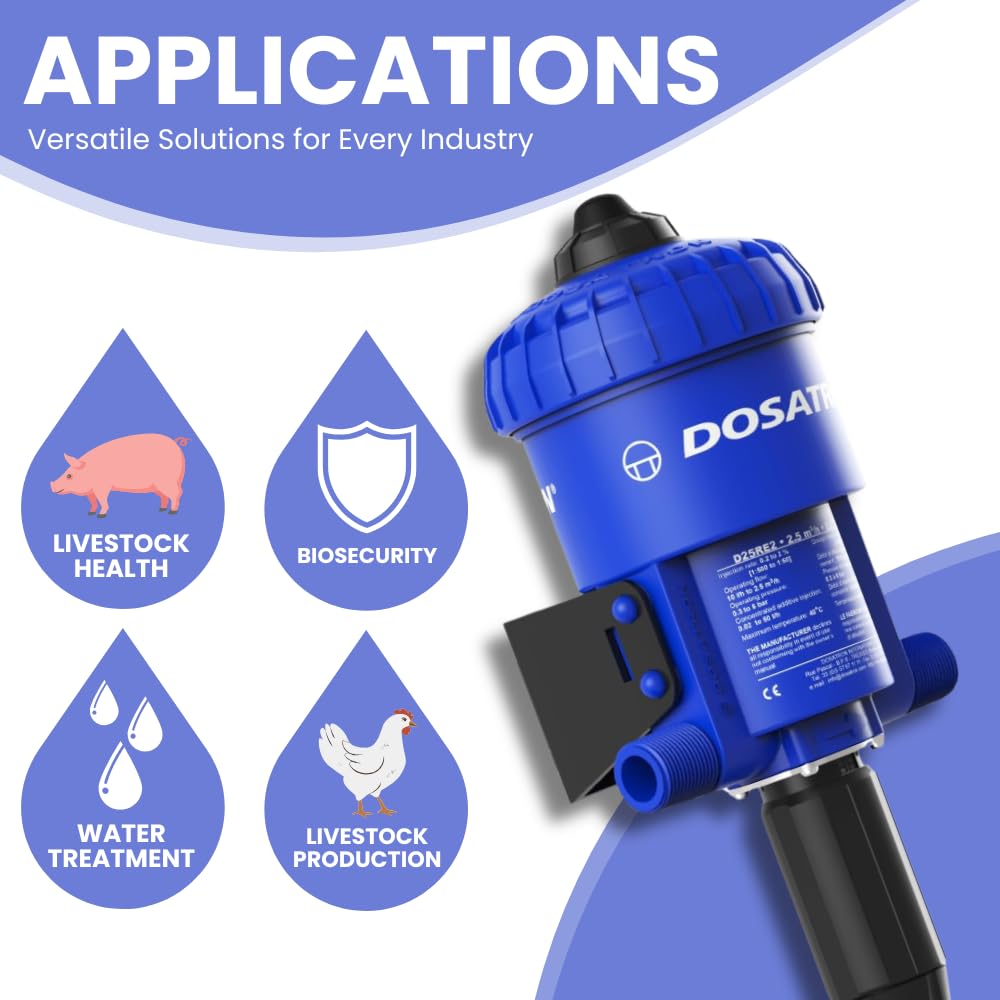 Amazon.com: DOSATRON D25RE2 D25RE2VFII Water-Powered Chemical