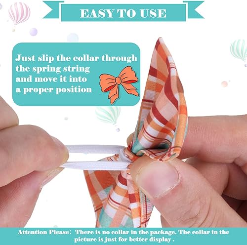 Miniatura 5 de PAWCHIE Pajaritas de perro a cuadros 6 unidades lindo collar de perro corbatín accesorios para collares pequeños medianos y grandes para fiestas