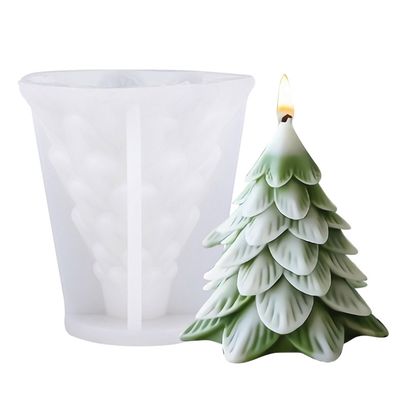 Kalttoy Holiday Silicone Christmas Tree Designs for Aromatherapys and Artistics Creation Christmas Craft Silicone