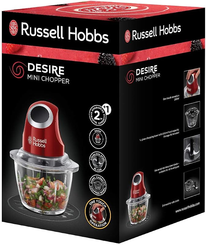 Russell Hobbs Desire Konyhai Robotgép 2 Fokozat Piros-Fekete