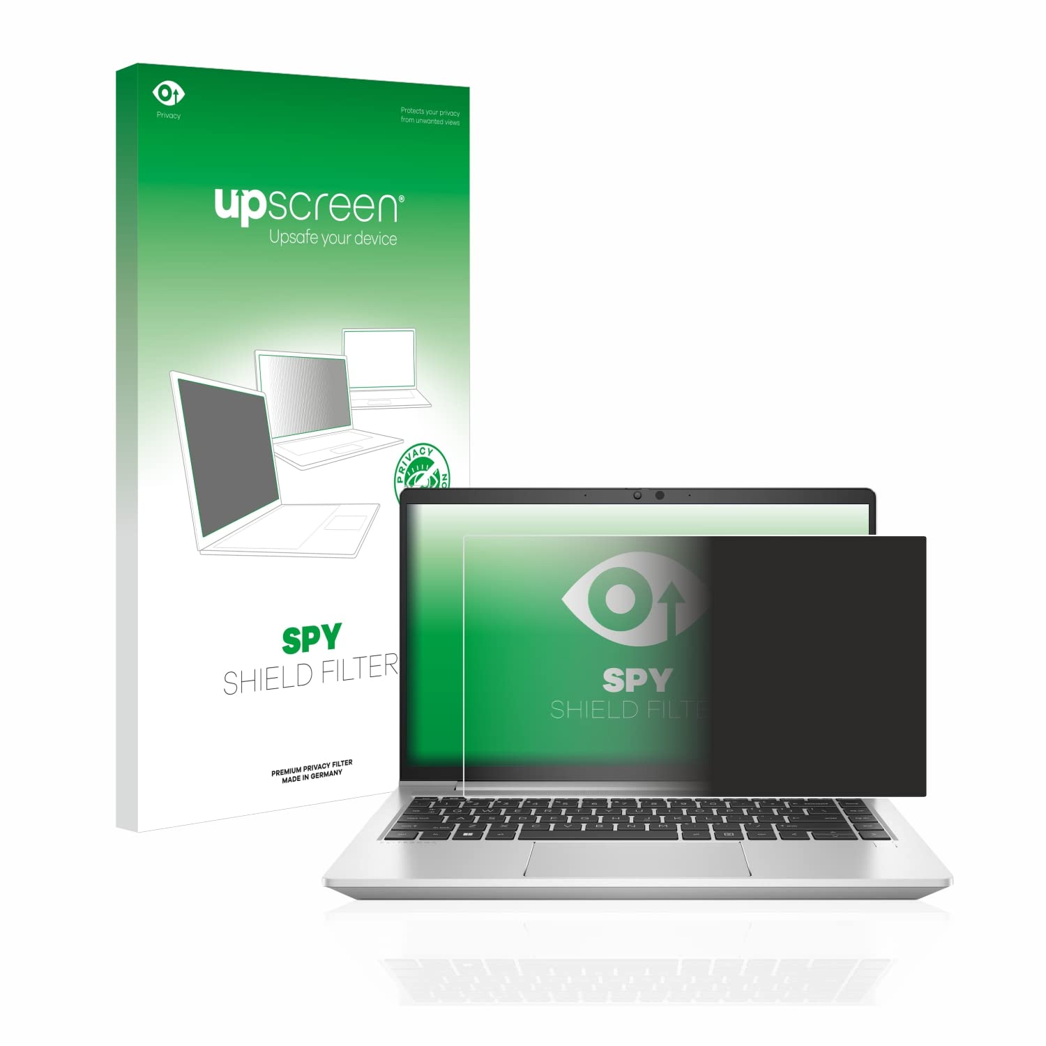 upscreen Filtro de Privacidad para HP EliteBook 640 G9 | , Anti-Spy Protección Pantalla Made in Germany, Filtro de Luz Azul Anti-Espia Privacy Filter