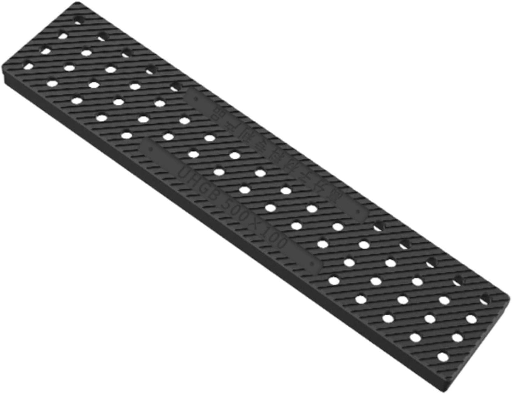 Caniveau extérieur de 50 cm avec grilles de drainage découpables pour sol de cour