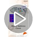 Image of WELLFIT Premium Glace Cotton 300 TC Mattress Cover /Protector for Double Size Bed with Zip /Chain /4x6 ft / 48x72x6 inch