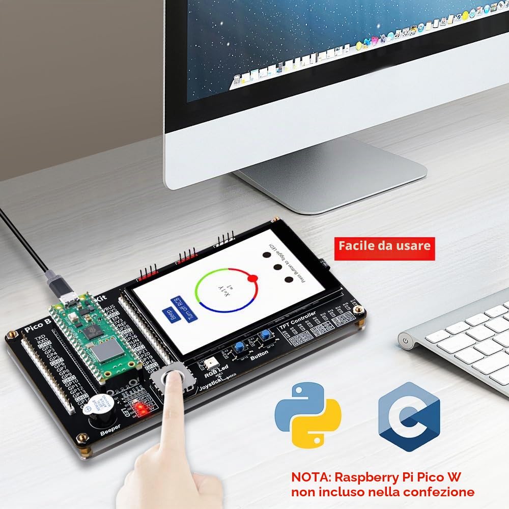 GeeekPi Raspberry Pi W GPIO Estensione Breakout Modulo Kit, Kit di Proiezione su Supporto per Pico