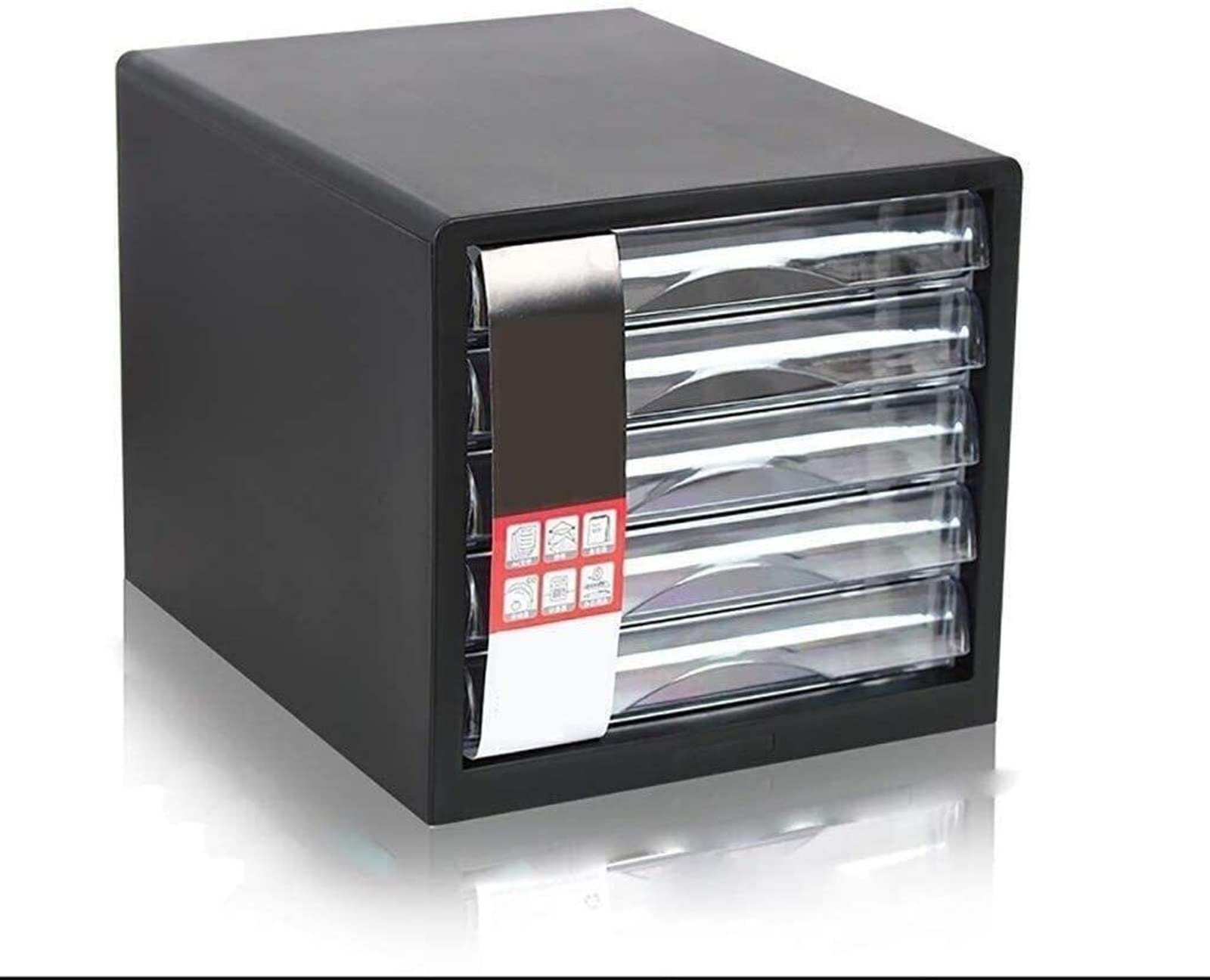 VUIKLCty Office Organizer Desktop Filing Cabinet Five Drawer Desktop Office File Data Organizer