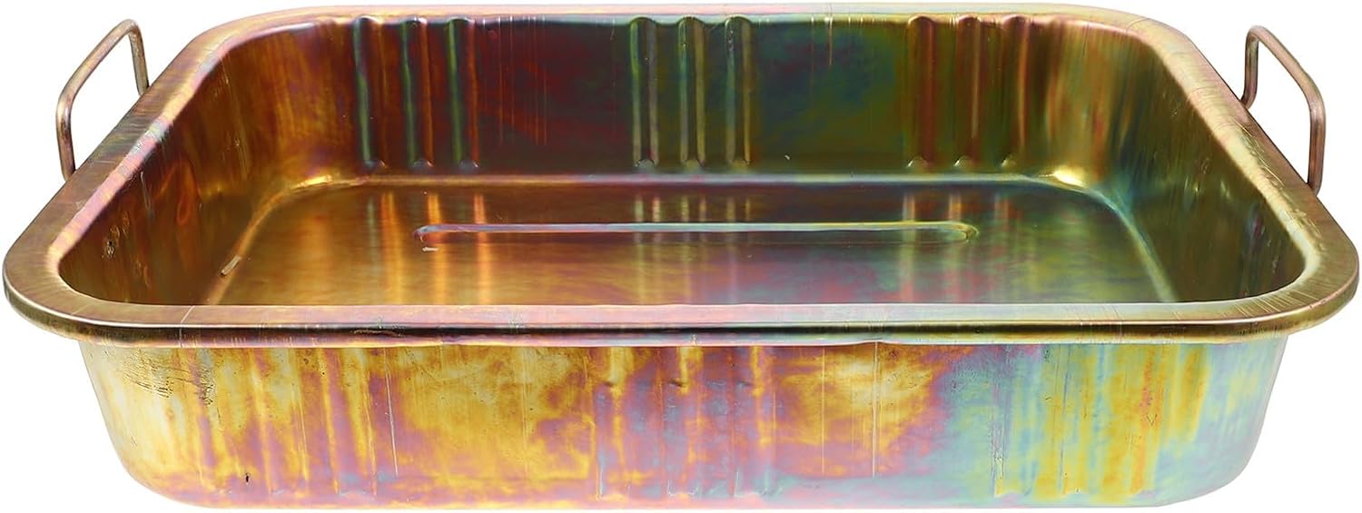 NUOBESTY Automotive Engine Oil Drain Pan Made of Metal with Convenient Storage for Parts and Collecting Gasoline for Work Environment Use