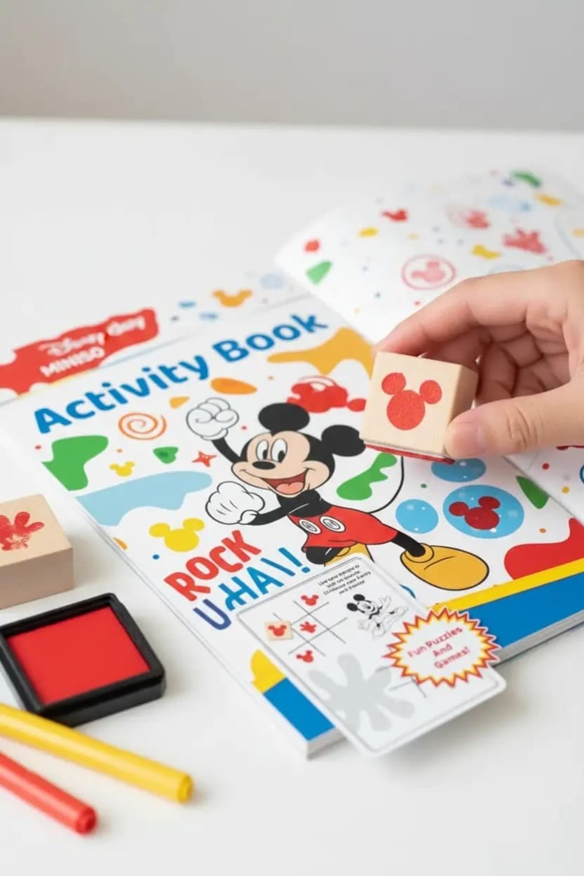 MINISO Mickey Mouse Damga Çizim Boyama Seti, 2022958410104