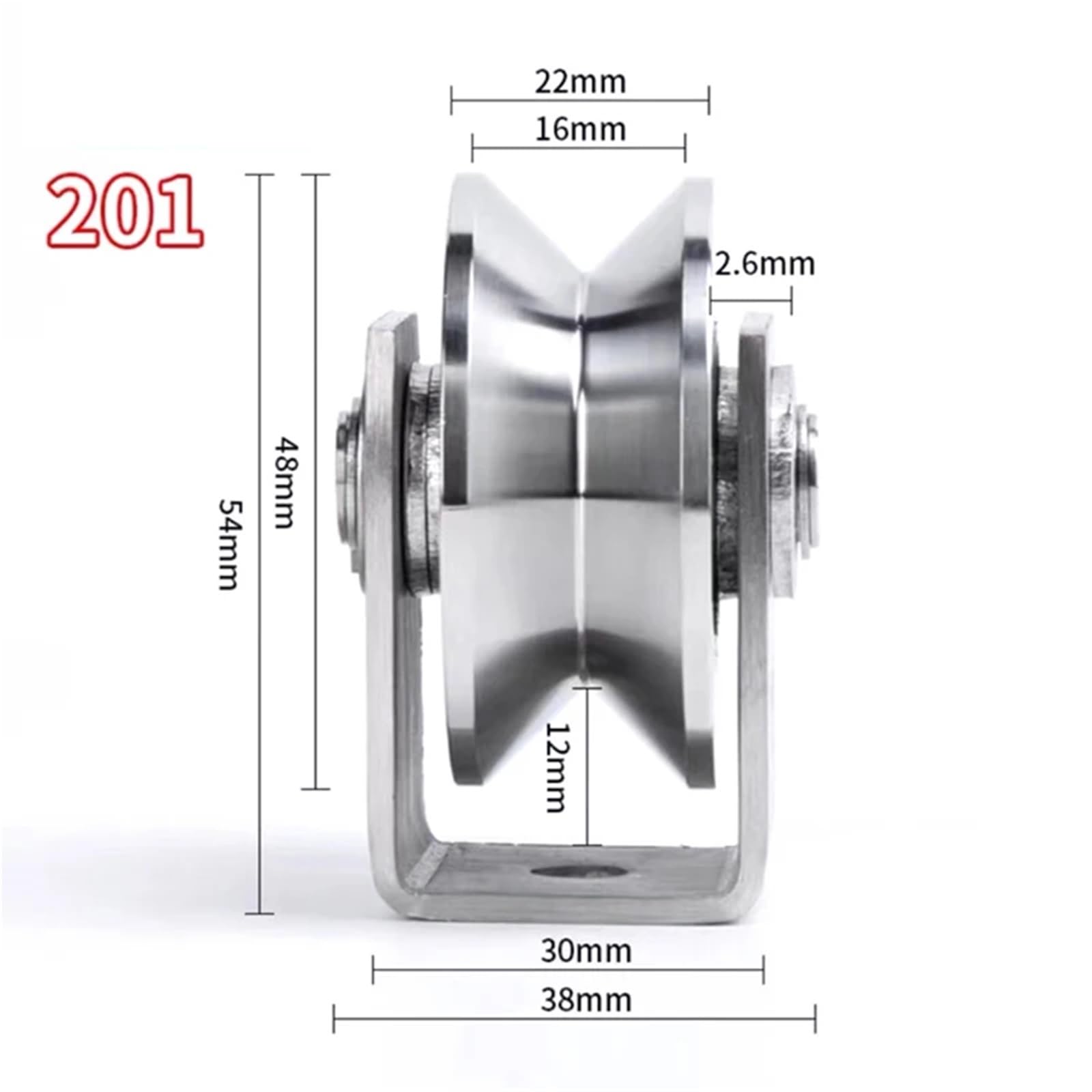 10-częściowe rolki do drzwi prysznicowych w kształcie U/V/H