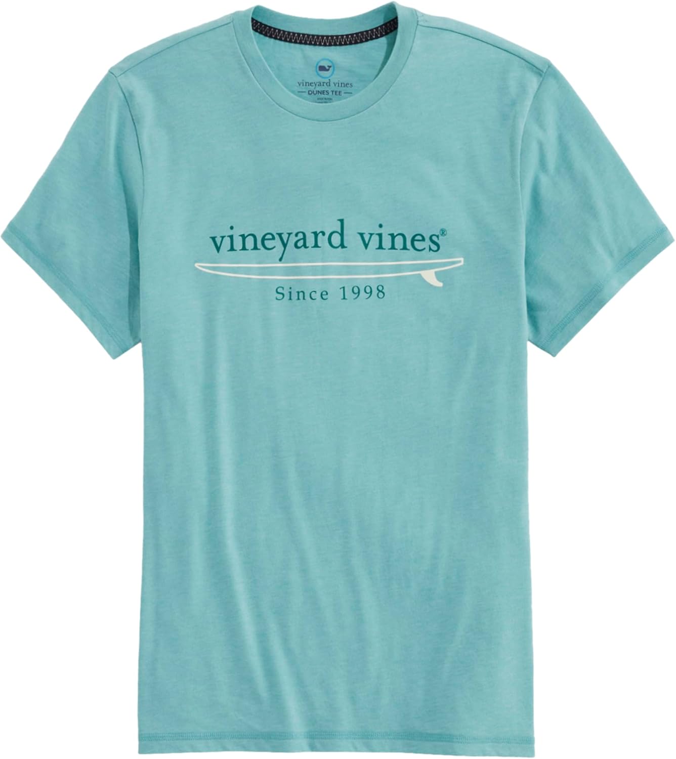 vineyard vines Mens Two-Toned Surf Logo Short-Sleeve Dunes Tee