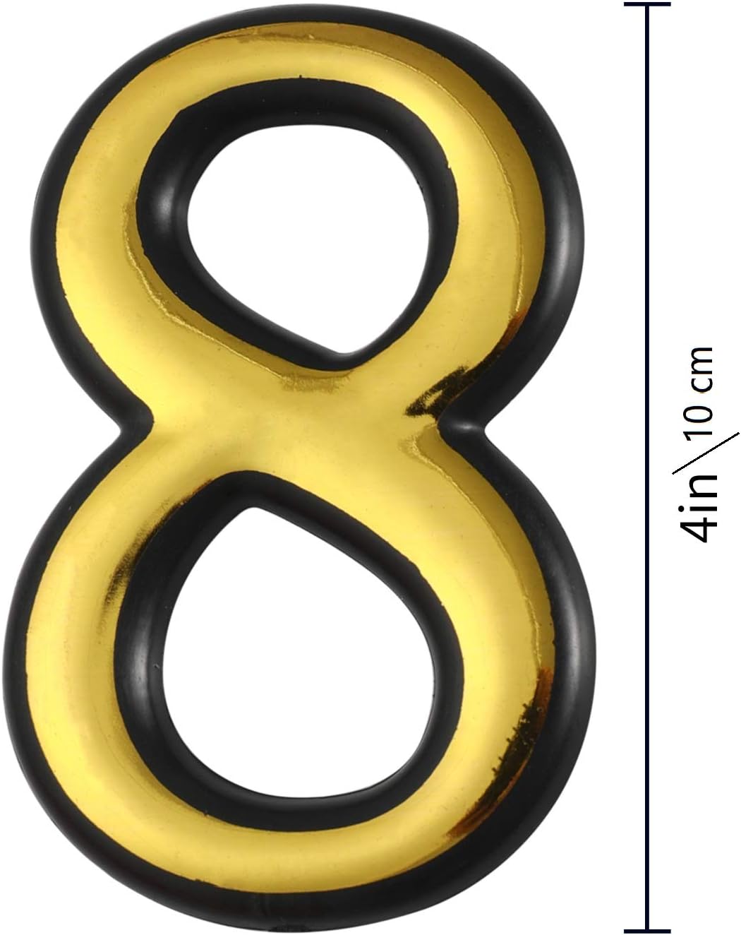 Golden Self-adhesive Mailbox Number House Number House Logo 4 Inches 10 packs 0-9