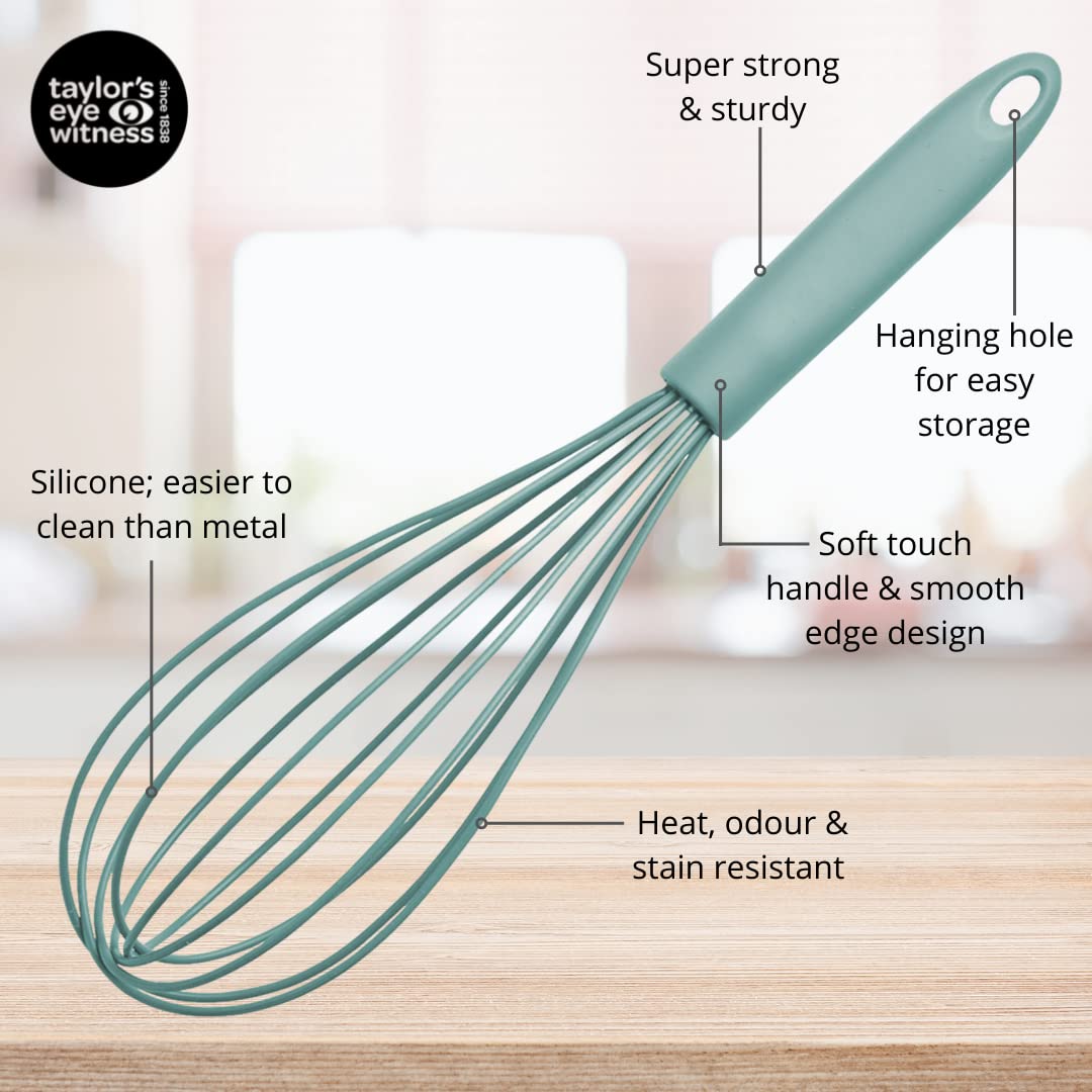 Taylors Eye Witness Mini spatola in silicone blu Lagoon – lavabile in lavastoviglie. Dimensione flessibile e perfetta per glassare cupcake, panini e pasticcini. Resistente agli odori, alle macchie e