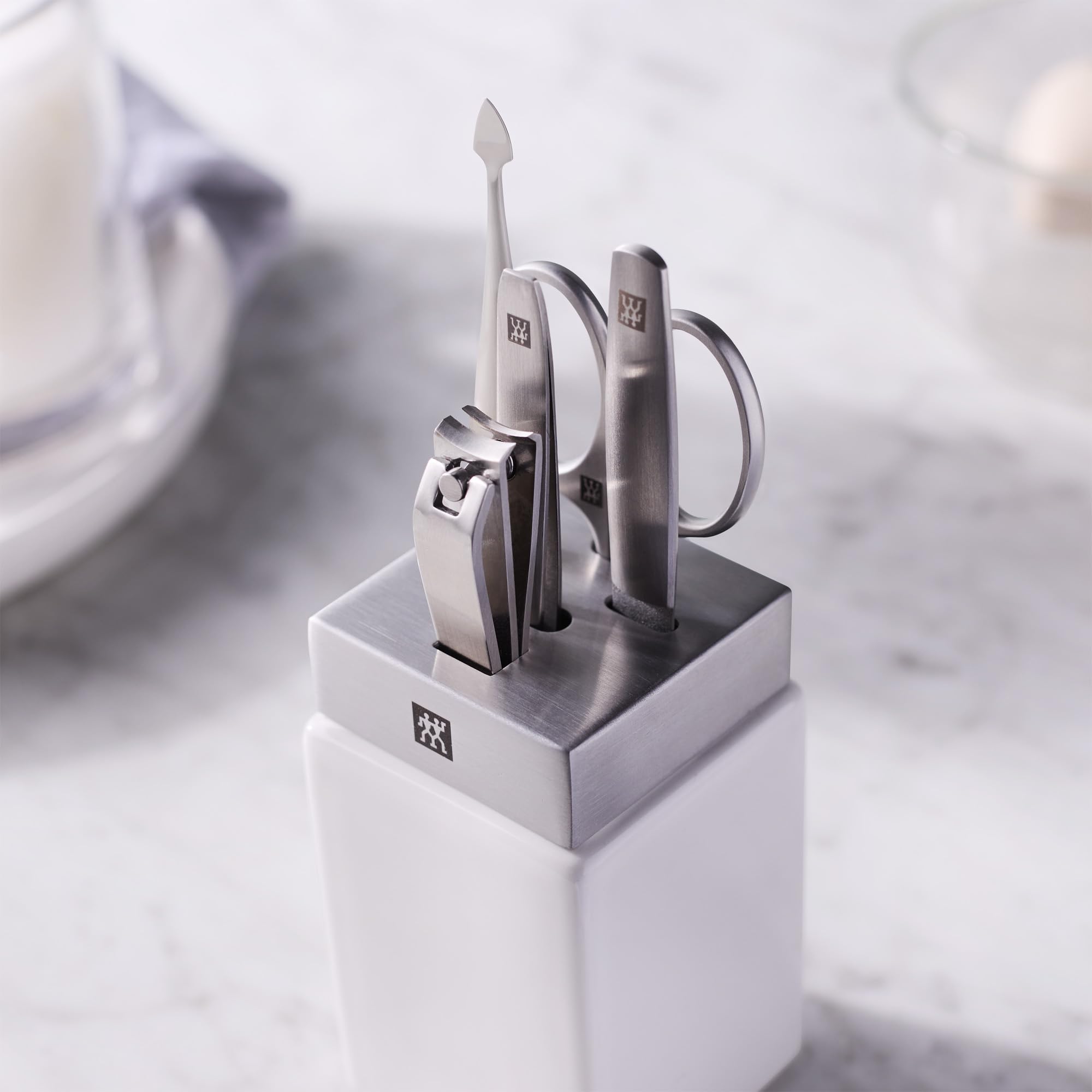ZWILLING Beauty Premium Badewannenstation, Keramik, Weiß, 6-teilig