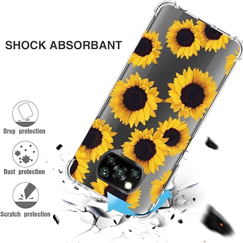 Miniatura 7 de Funda para Poco X3 NFC/para Poco X3 Pro/para Poco X3 Funda transparente para niñas y mujeres, TPU suave a prueba de golpes Funda protectora