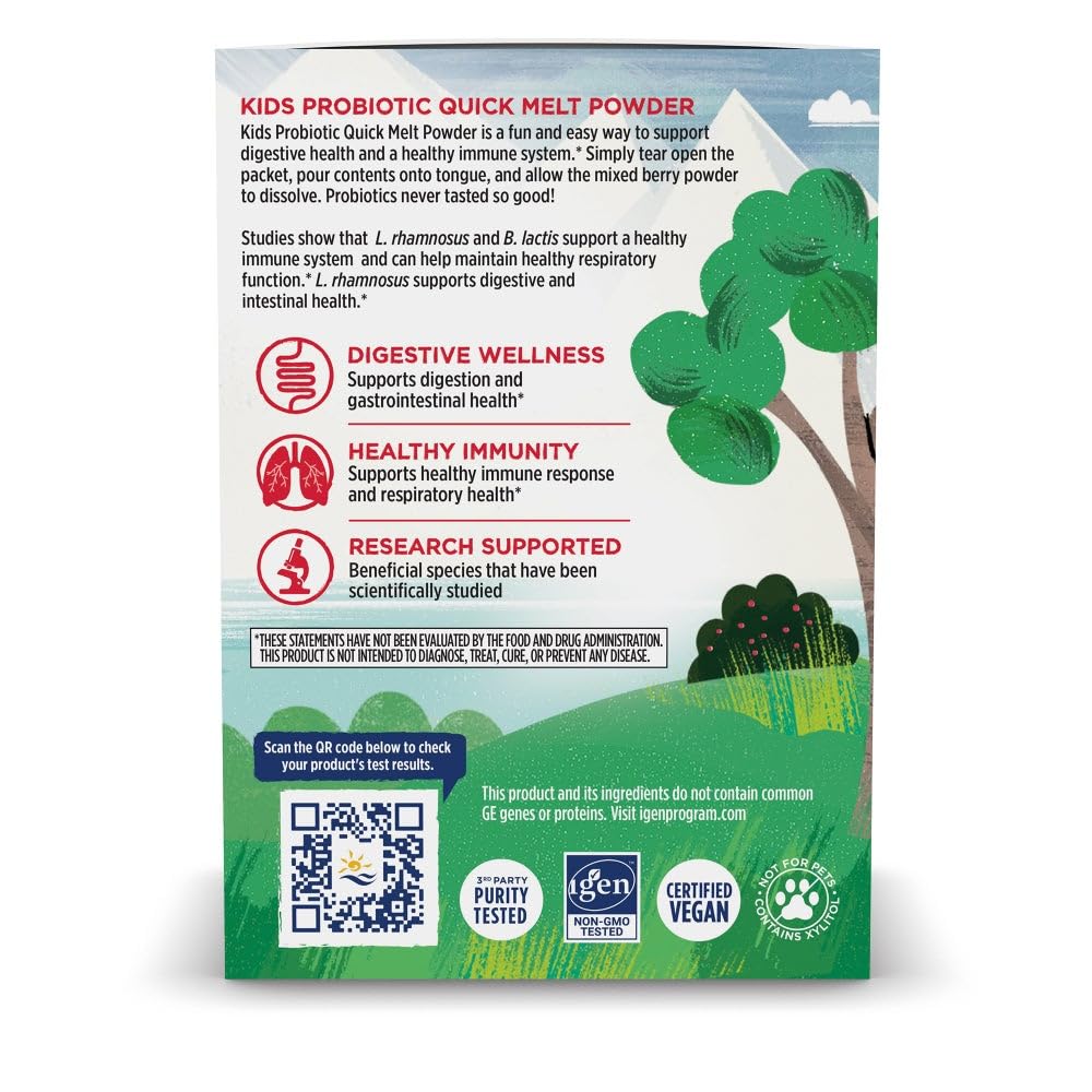 Nordic Naturals Kids Probiotic Powder, 3B CFU, Berry - 30 Packets — Amazon image 8
