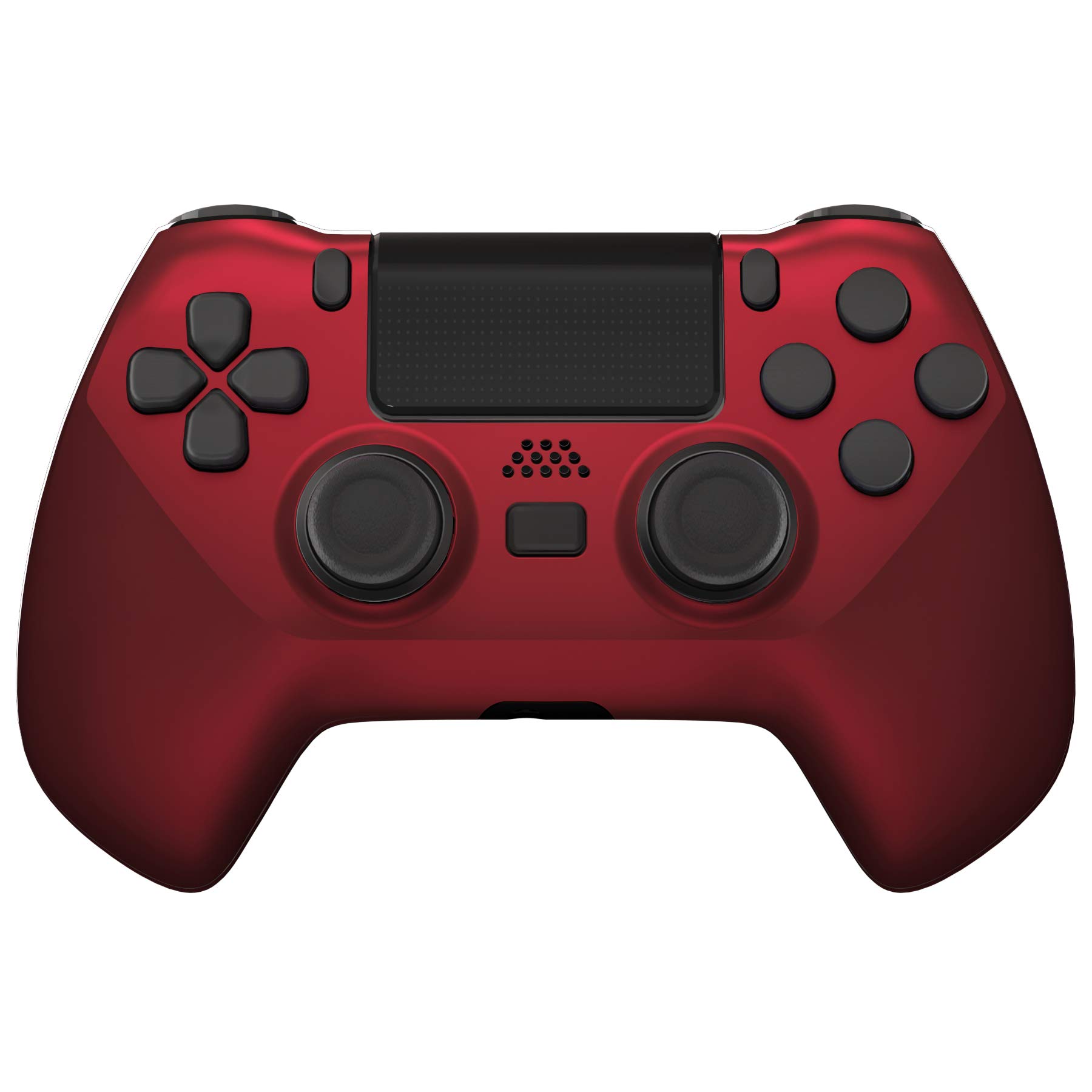 eXtremeRate DECADE Torneo Aggiornamento Kit per ps4 Controller CUH-ZCT2(Non Controller), Cover Shell&Tasti Posteriori&Trigger Stop, Accessori per ps4 Joystick JDM-040/050/055, Rosso