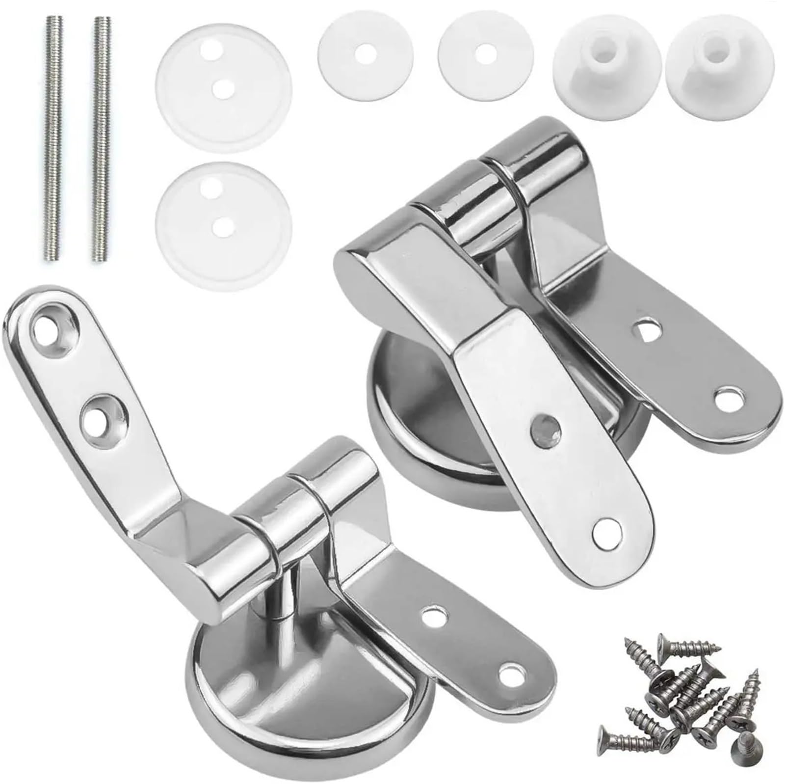 Kit de repuesto bisagras for asiento inodoro, aleación Zinc, conectores tapa, accesorios universales for, piezas reparación, 2 uds Para Asientos