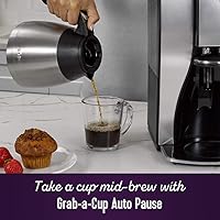 Vista 16 de Mr. Coffee Cafetera, máquina de café programable con pausa automática, 10 tazas, acero inoxidable