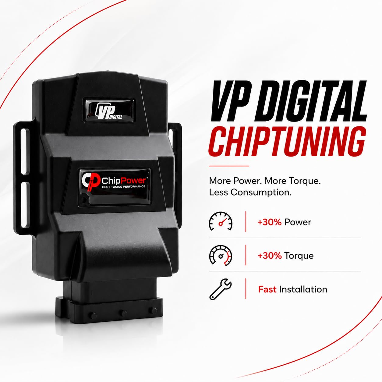 ChipPower Boitier Additionnel VPd pour la voiture Volkswagen Golf Mk3 III 3 1.9 TDI 66 kW 90 CV 1991-2002 Chip Tuning Box Diesel plus de puissance Tuningbox | Jusqu’à 30% de puissance en plus pour VW Diesel VP37 Montage facile sans modification ECU Guide