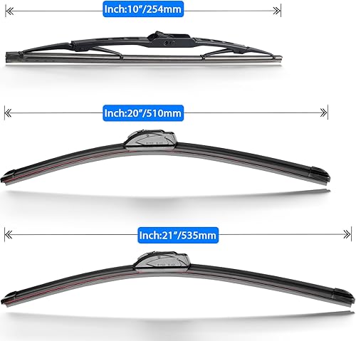 Miniatura 6 de Juego de limpiaparabrisas de repuesto para Honda CRV CR-V 2002 2003 2004 2005 2006 calidad original de fábrica para mi automóvil, 21 pulgadas, 20