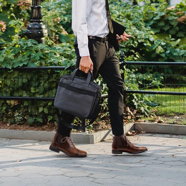 Image of ArcBrothers Men's Chelsea Boots, Relaxed Fit Roomy Toe Box Design, Premium Leather Slip-on Ankle Boots, All-Day Comfort