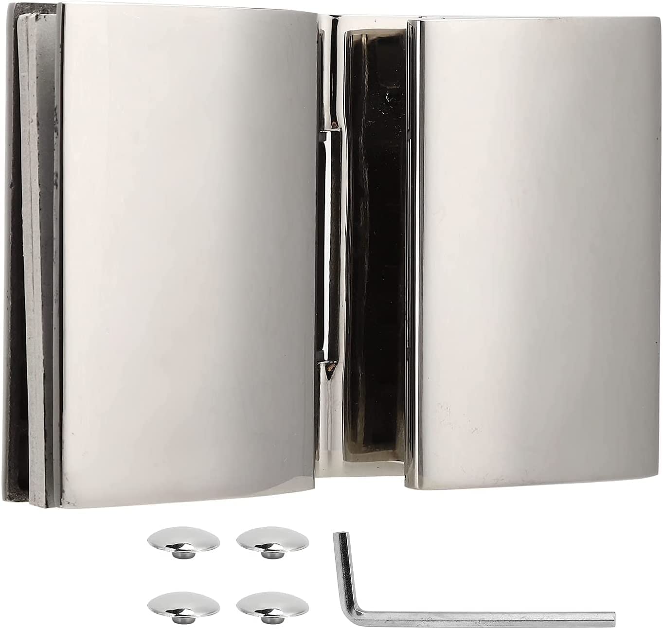 Charnière de douche double face inox avec rotation fluide sans grincement
