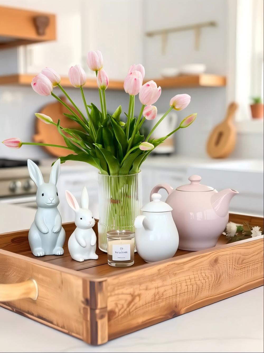 Sousi Real Touch Tulips Artificial Flowers Latex Faux Tulip Realistic Fake Tulips Flowers for Wedding Home Decorations (10, Pink) - Image 2