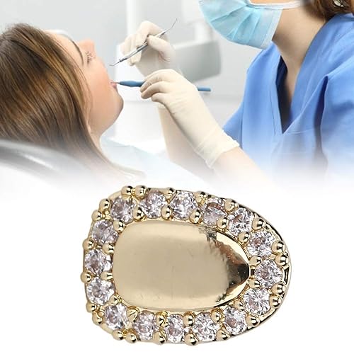 Miniatura 4 de Parrillas dentales, dientes de hip hop, dientes brillantes chapados en oro, un solo diente para tus dientes, hombres y mujeres, joyería de hip hop,