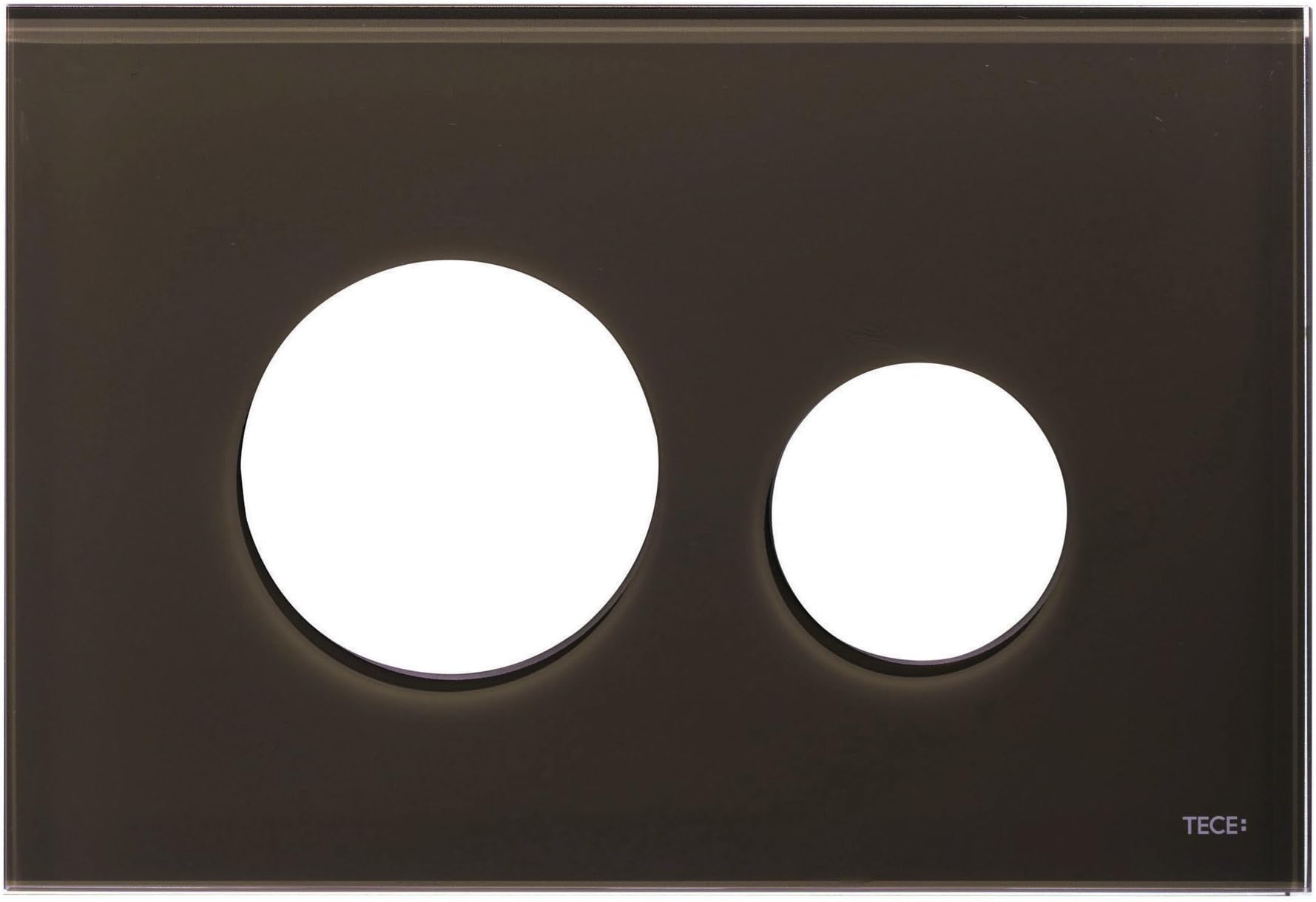WC Flush Plate Faceplate No 9240678 9240678 Coffee Glass