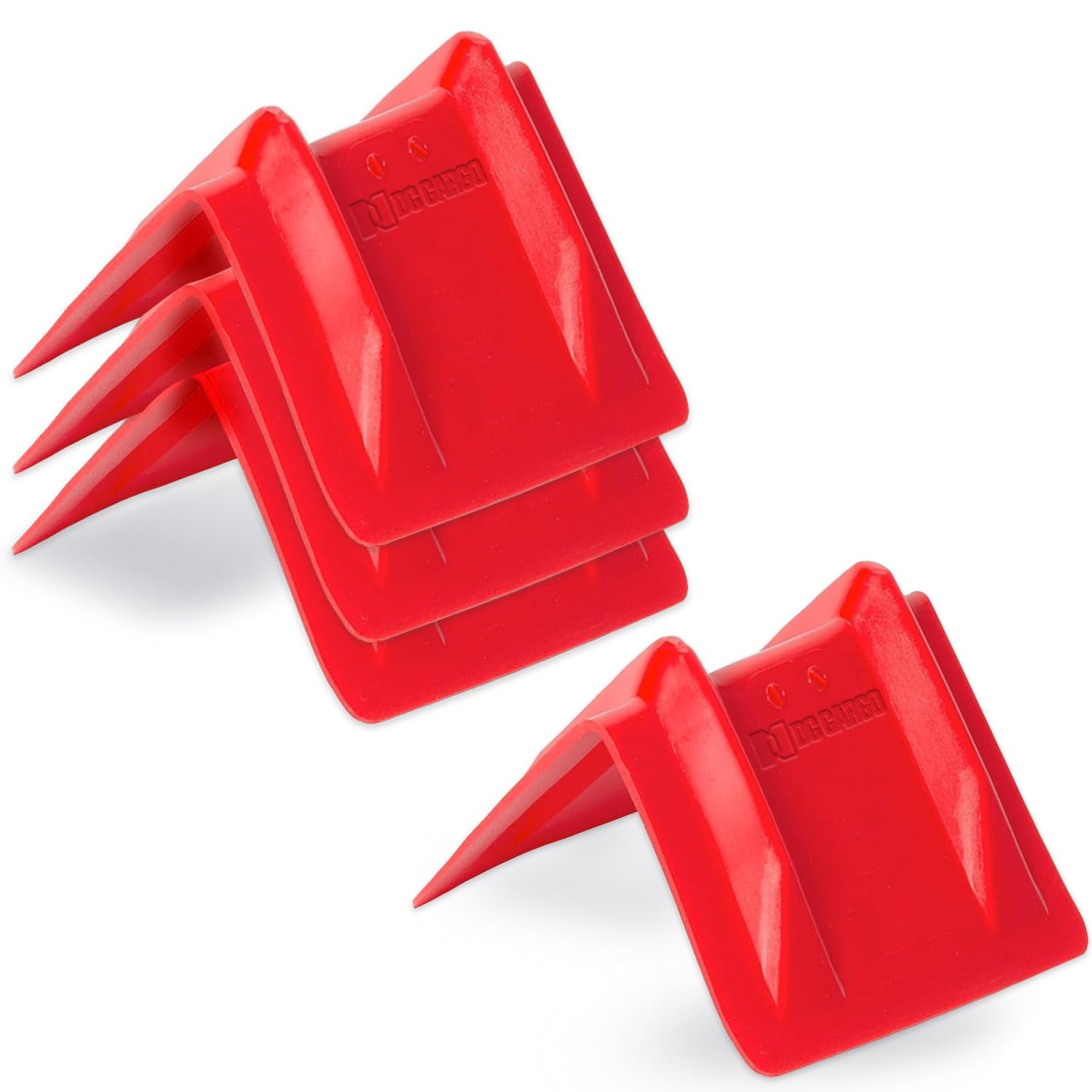 DC Cargo - Heavy-Duty Edge Protectors, 8"x8"x12" (pack of 4) Strap Protectors for Flatbed Equipment, Unparalleled Cargo Management Solutions for Truckers, Contractors, and Outdoor Enthusiasts