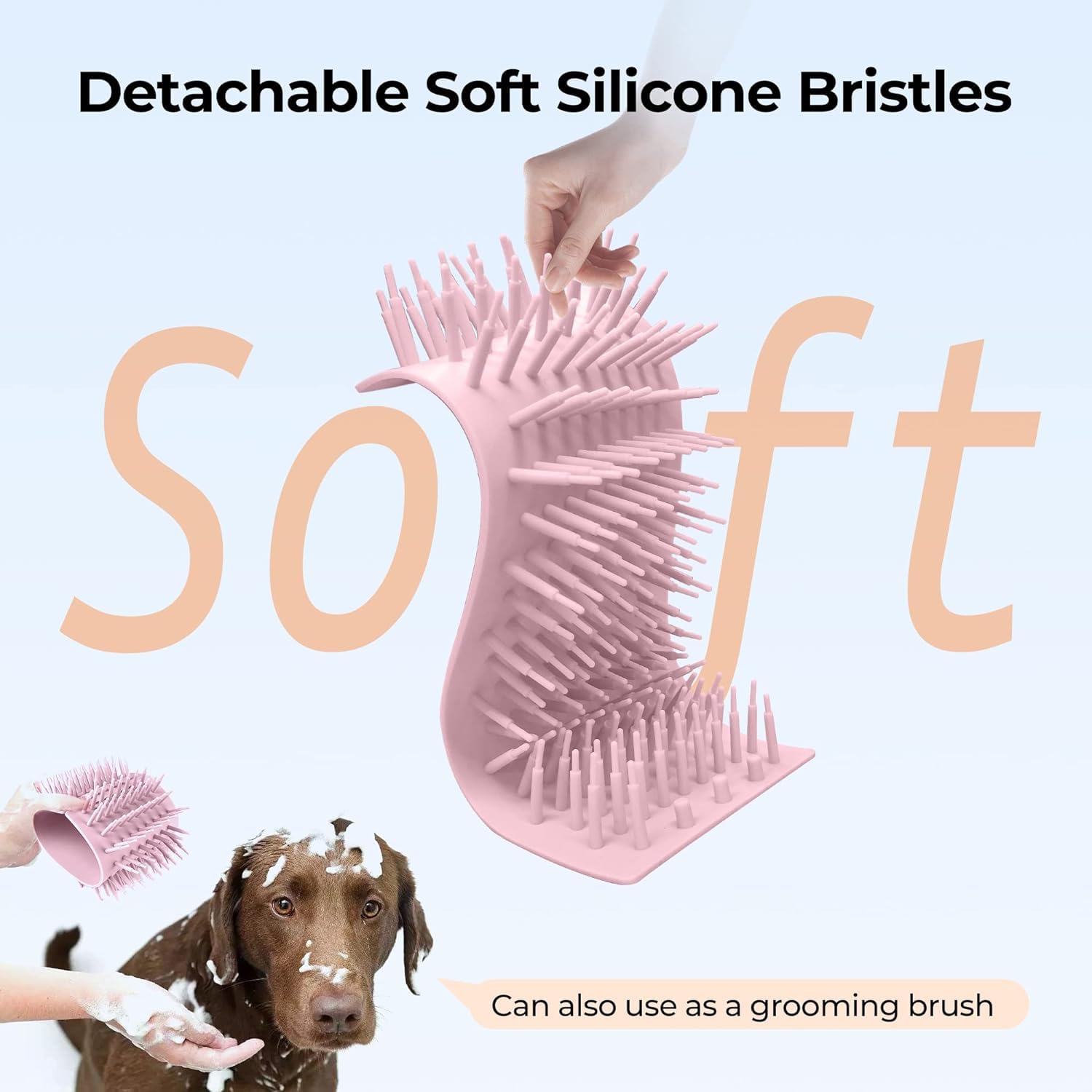 DOGNESS W01 Automatic Dog Paw Cleaner for Small to Medium Dogs (Light Pink)