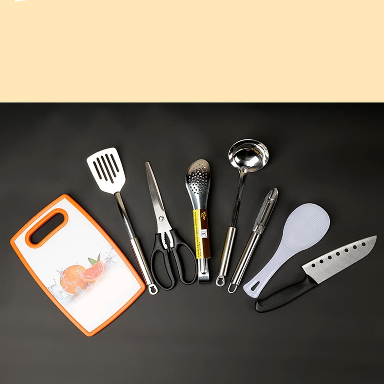 Camp Cooking Utensil, Stainless Steel Portable Camp Cooking Utensils Kit for Outdoor Camping