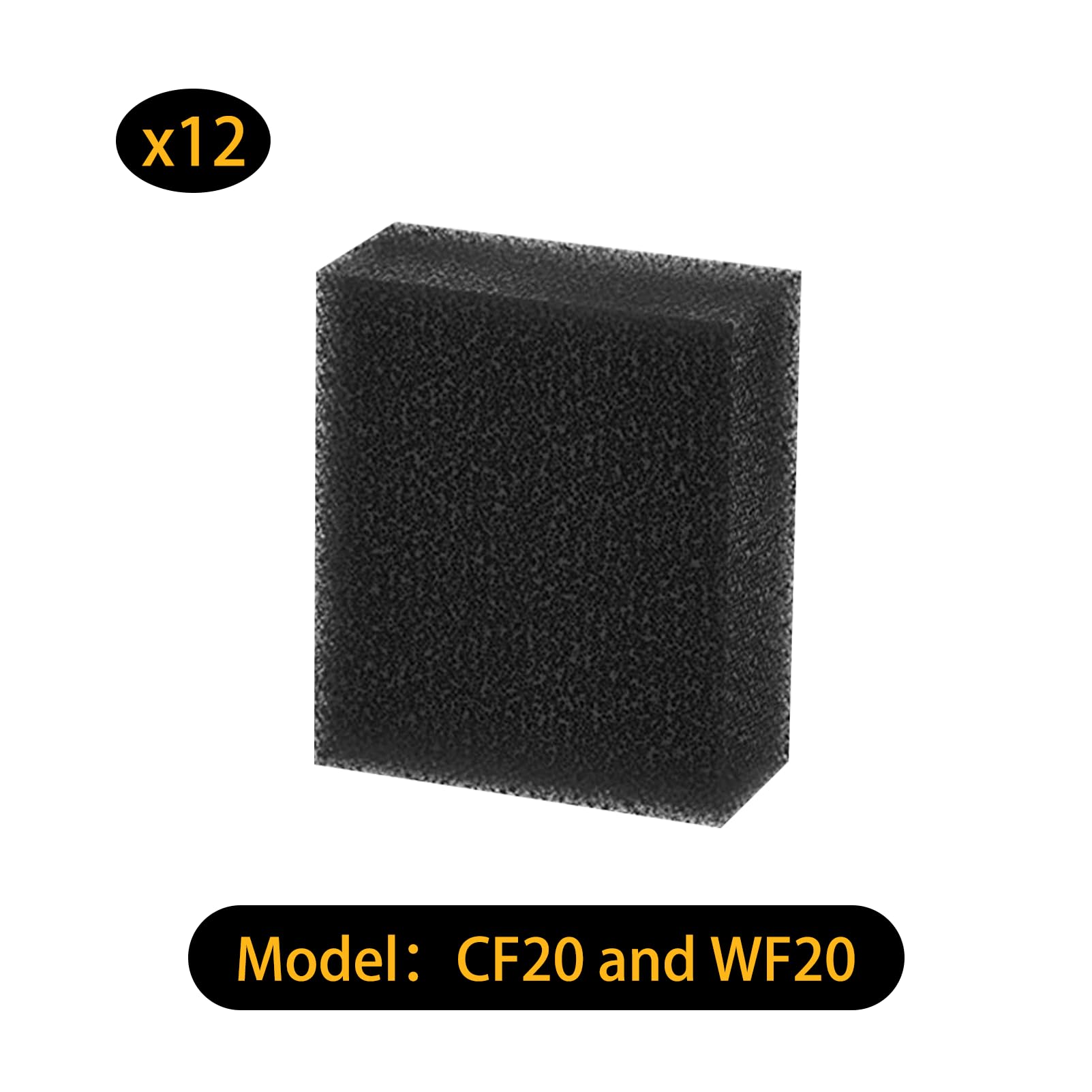 12 Pieces Foam Filter for Water Fountain Sponge for Animals Replacement Foam Filter for Cat Water Fountain - Image 2