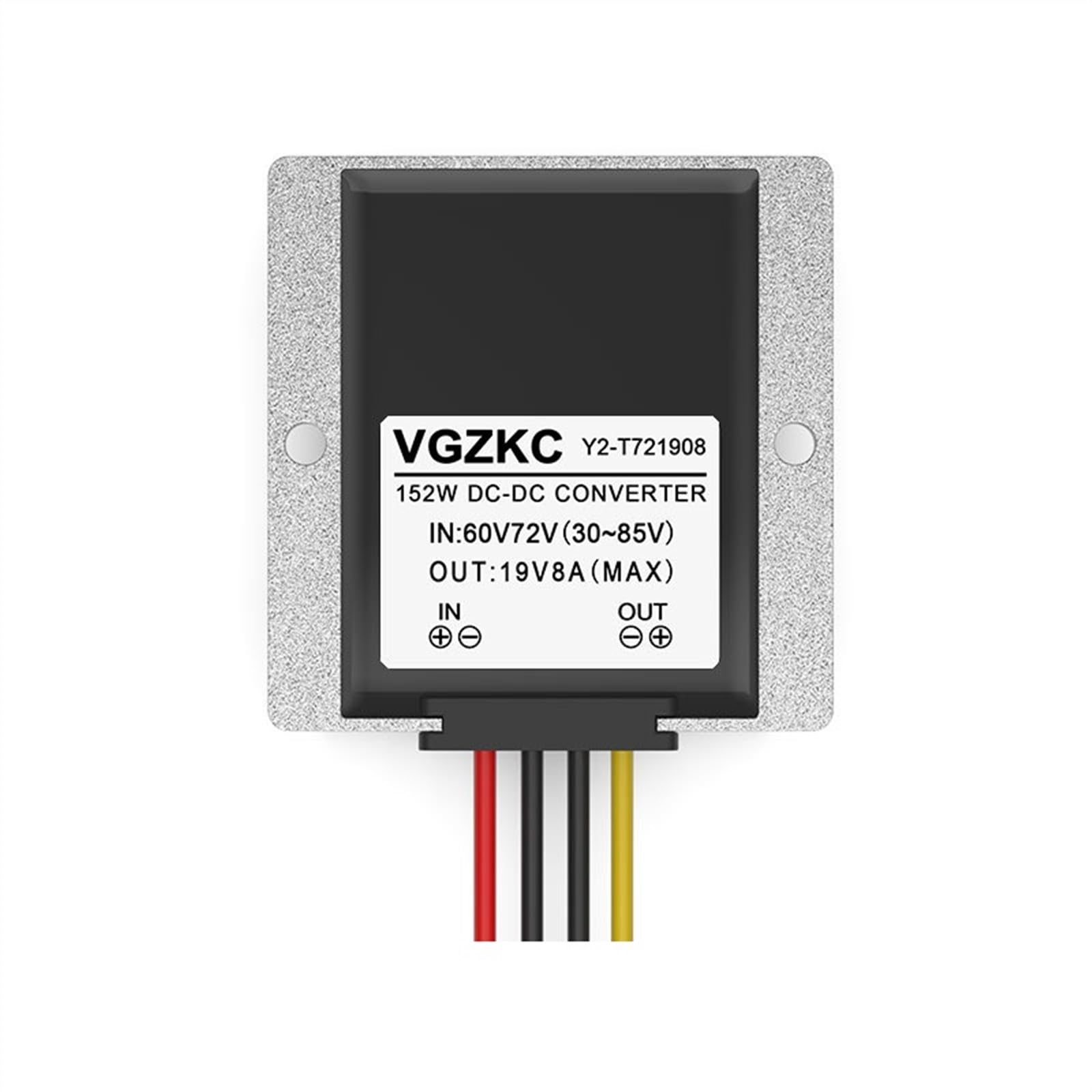 Convertisseur courant CC 30-85V compact et étanche de 72V à 19V 8A Y2