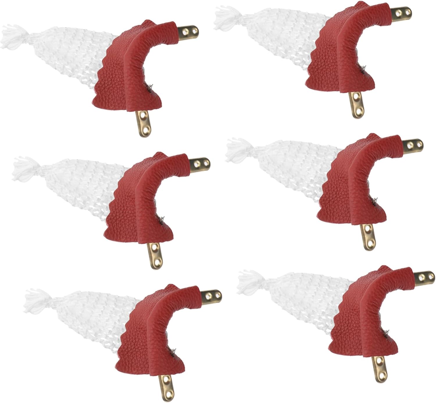 6pcs Billiard Pockets Pool Table Accessories Leather Snooker Table Replacement Nets Bag Kit