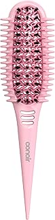 Conair Curl Define Pro Hair Brush for Curly Hair, For Shorter Hair with Tight Curls, Dual Vents with Continuous Grooves, Mixed Bristles for Frizz-Free Detangling, Smoothing, and Curl Definition
