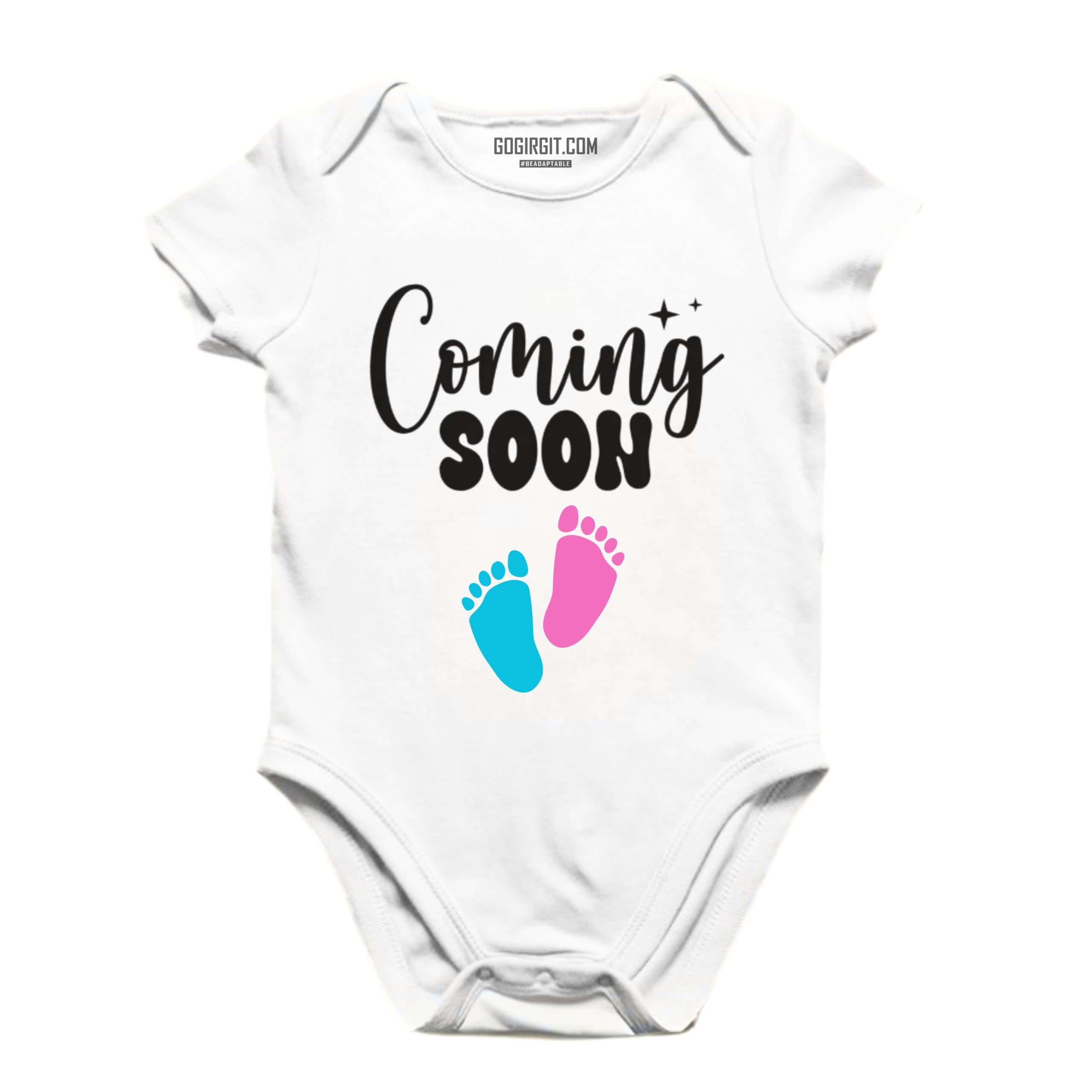 Gogirgit Baby Coming Soon Romper Bodysuit | Pregnancy Announcement Photoshoot Prop For New Mom Dad | Baby Shower Clothing-image-30