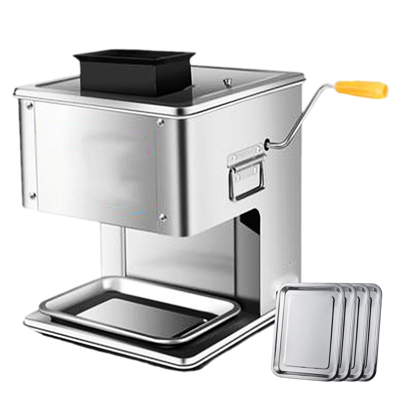 YNIYUJKL Manual Meat Slicer, Stainless Steel Meat Slicer Electric Chopper For Commercial And Home Use One Key Switch,3.5mm