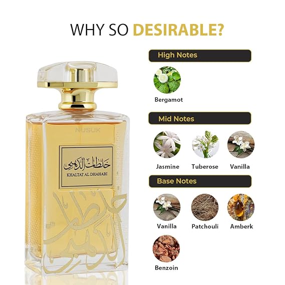 Khaltat Al Dhahabi By Nusuk Eau De Parfum Spray (Unisex) 3.4 Oz (Men)