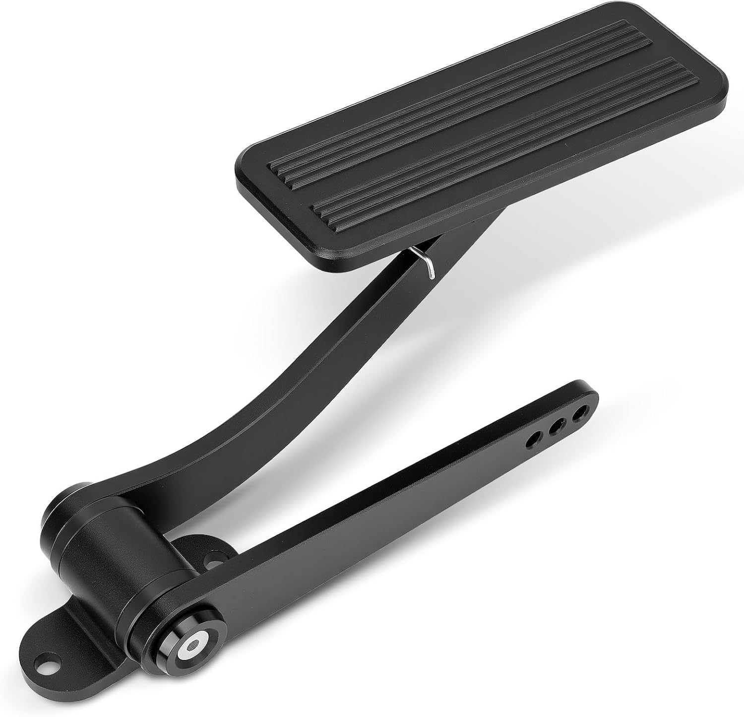 Universal Aluminum Gas Pedal, Adjustable Accelerator Throttle Pedal, Compatible with Chevrolet, Ford, Mopar Classic Street Rods and Rat Rods, Black