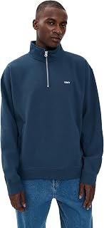 Men's Established Works Bold Mock Neck Zip Sweater